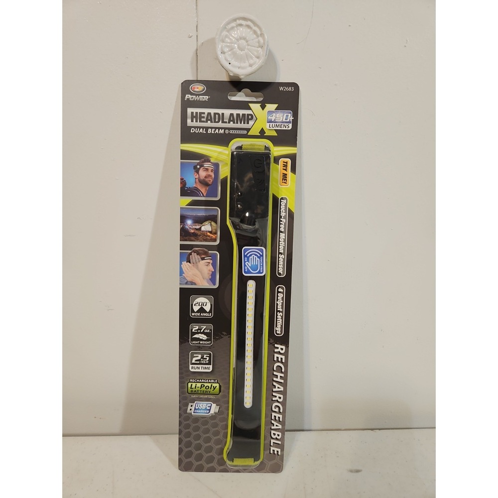 Headlamp Visor Performance Tool W2683 LED 450 Lumens Rechargeable Motion Light